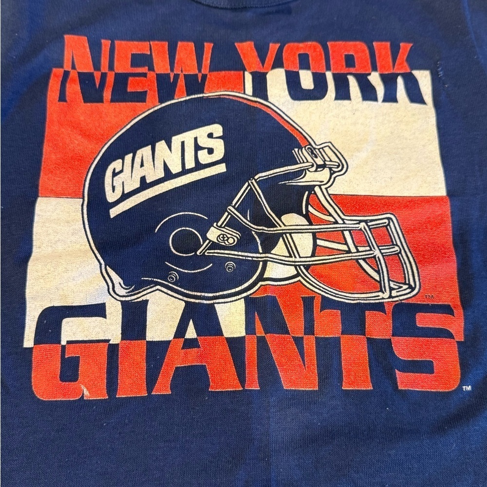 New York Giants T Shirt Youth Large Teamwork USA NFL Football Made in USA - Picture 2 of 6